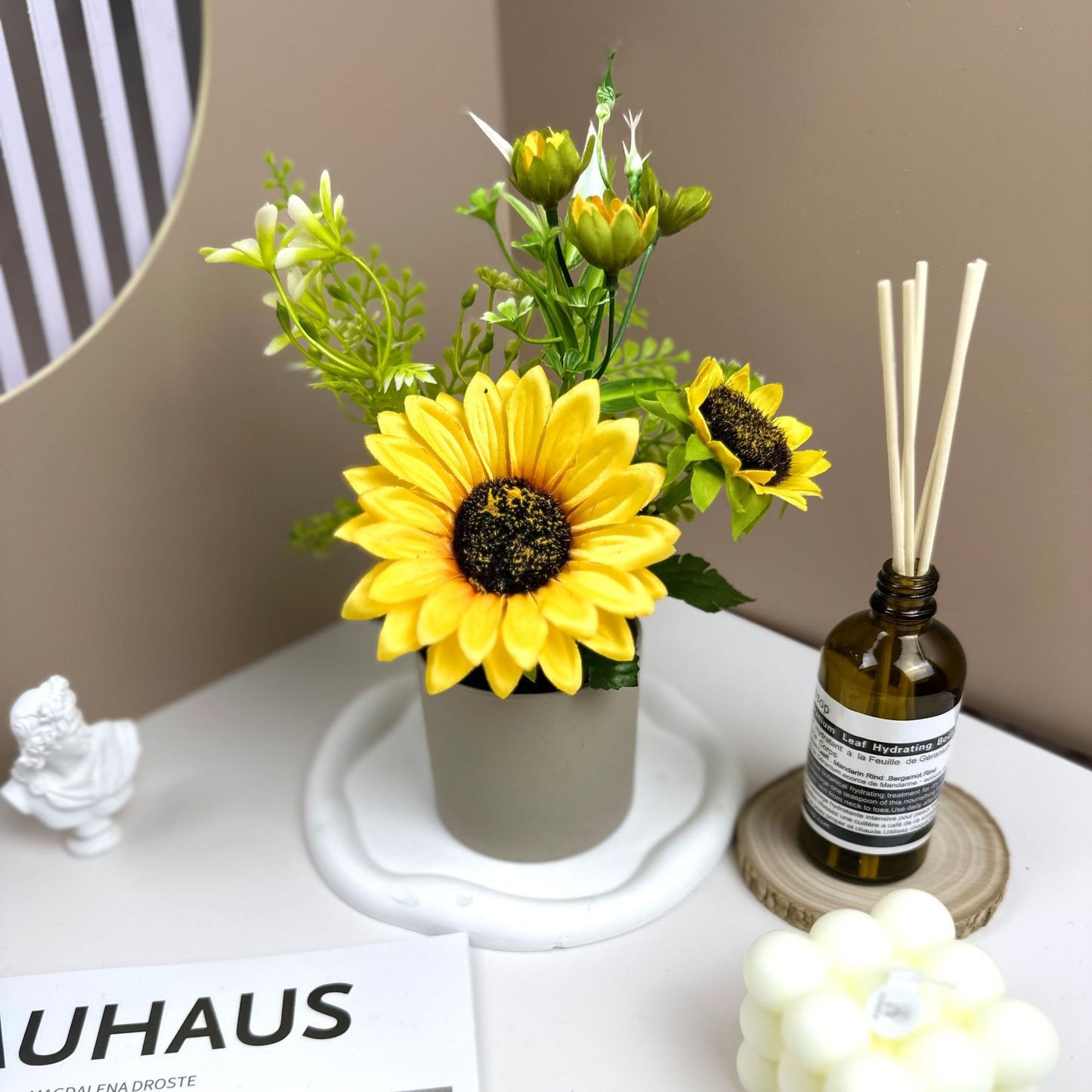 Mini Faux Sunflower