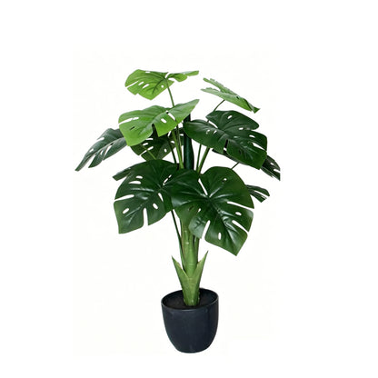 2.3' Faux Small Leaf Monstera Plant