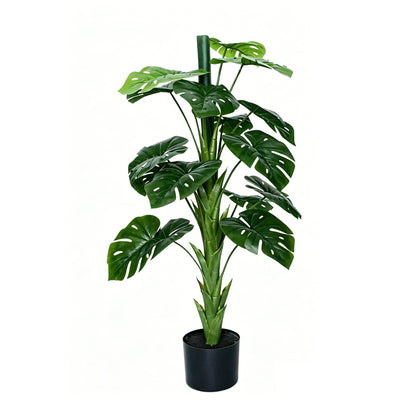 3' Faux Small Leaf Monstera Plant