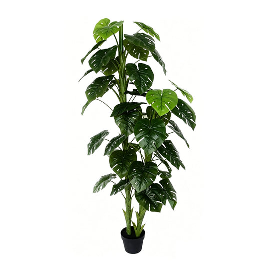 5.3' Faux Small Leaf Monstera Plant