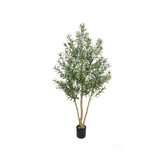 7' Full Faux Olive Trees