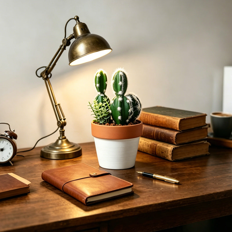 Mini Faux Succulent Cactus Decor