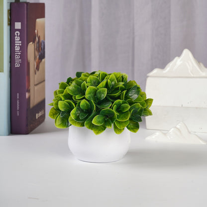 Mini Faux Boxwood Desk Pot