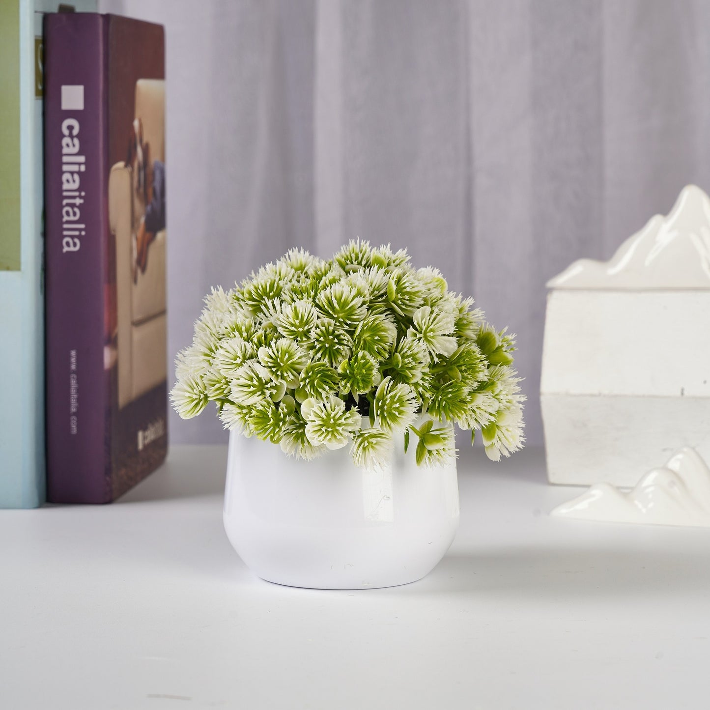 Mini Faux Pine Ball Decor