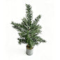 20" Faux Mini Snow Flocked Basic Christmas Tree