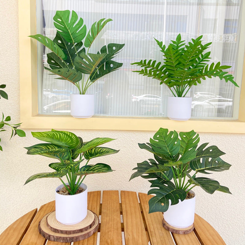 Tabletop Faux Monstera
