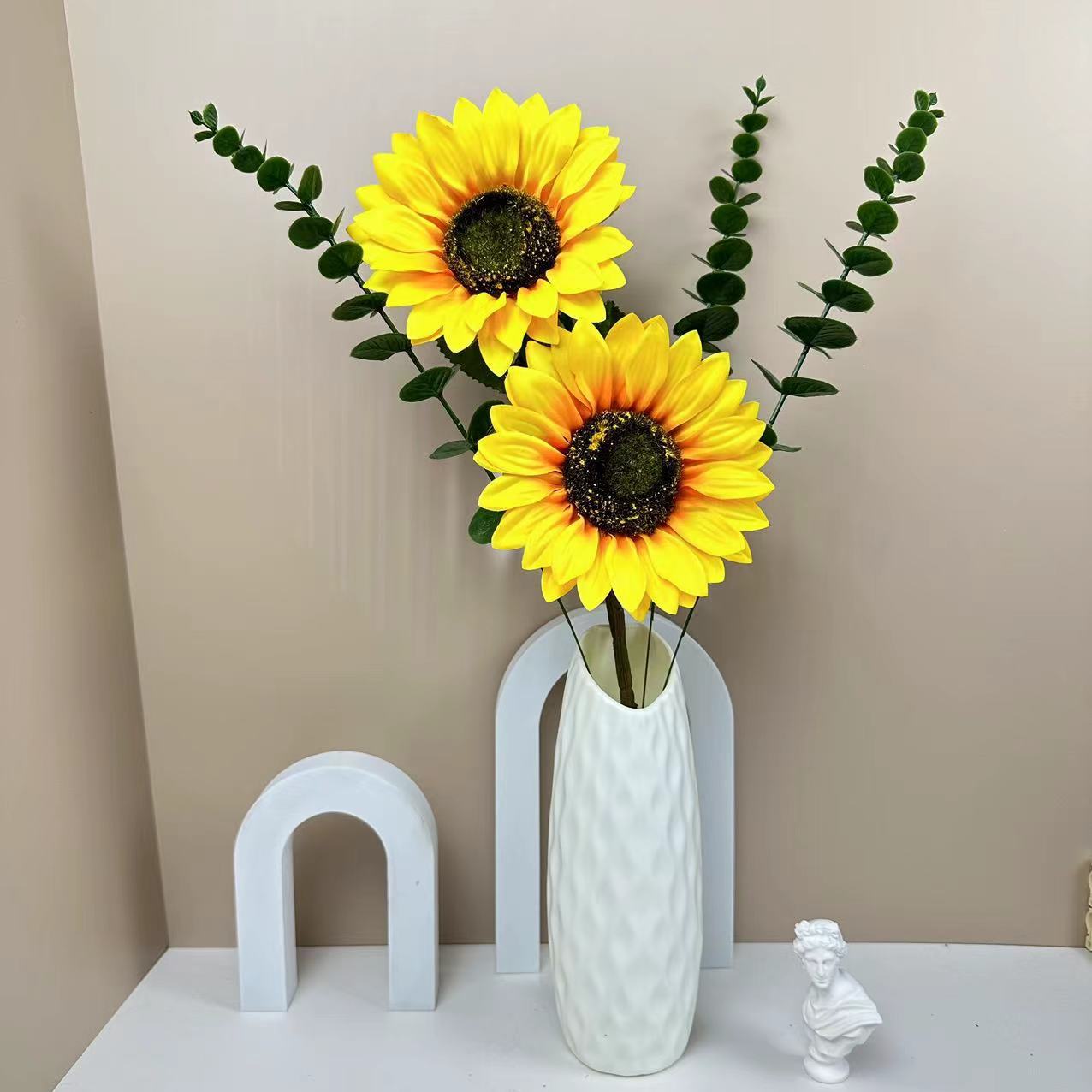 DIY Mini Faux Sunflower Decor