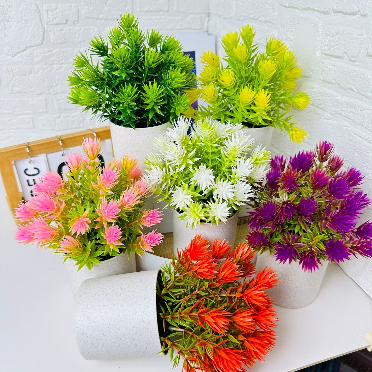Mini Artificial Pine Cone Grass
