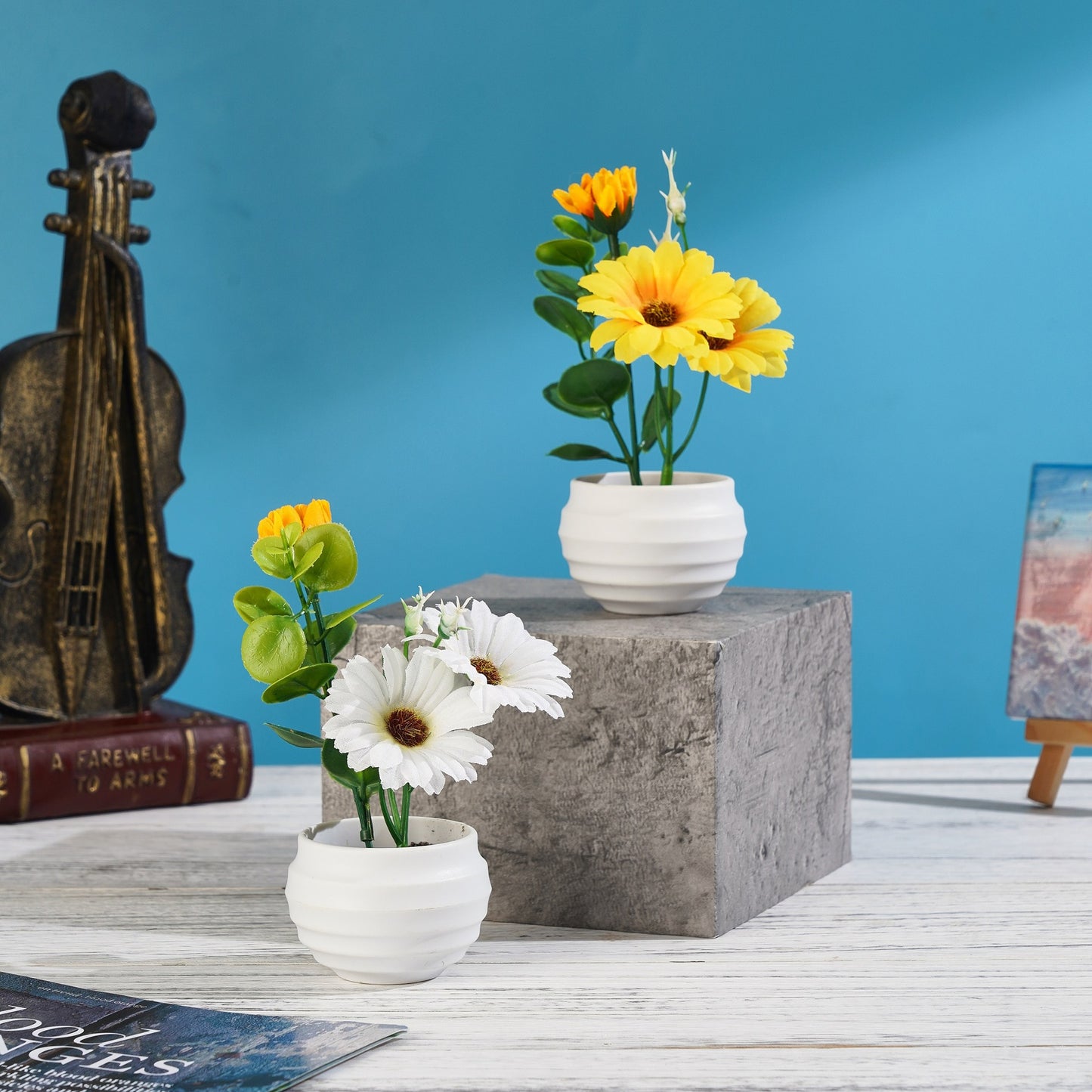Mini Faux Gerbera Decor