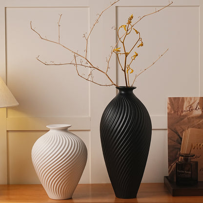 Ceramic Swirl Pattern Vase