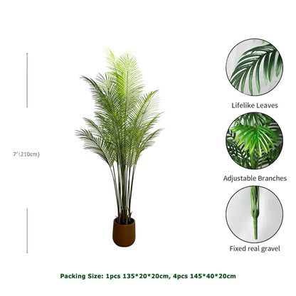 7' Faux Pygmy Date Palm Tree