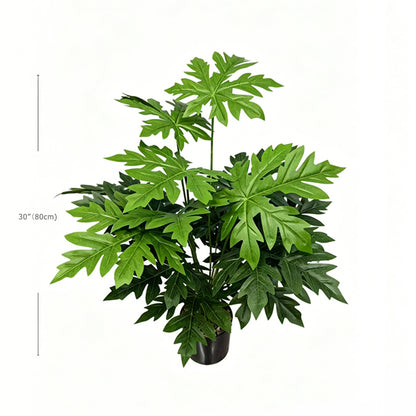 30" 18 Leaves Faux Philodendron Xanadu