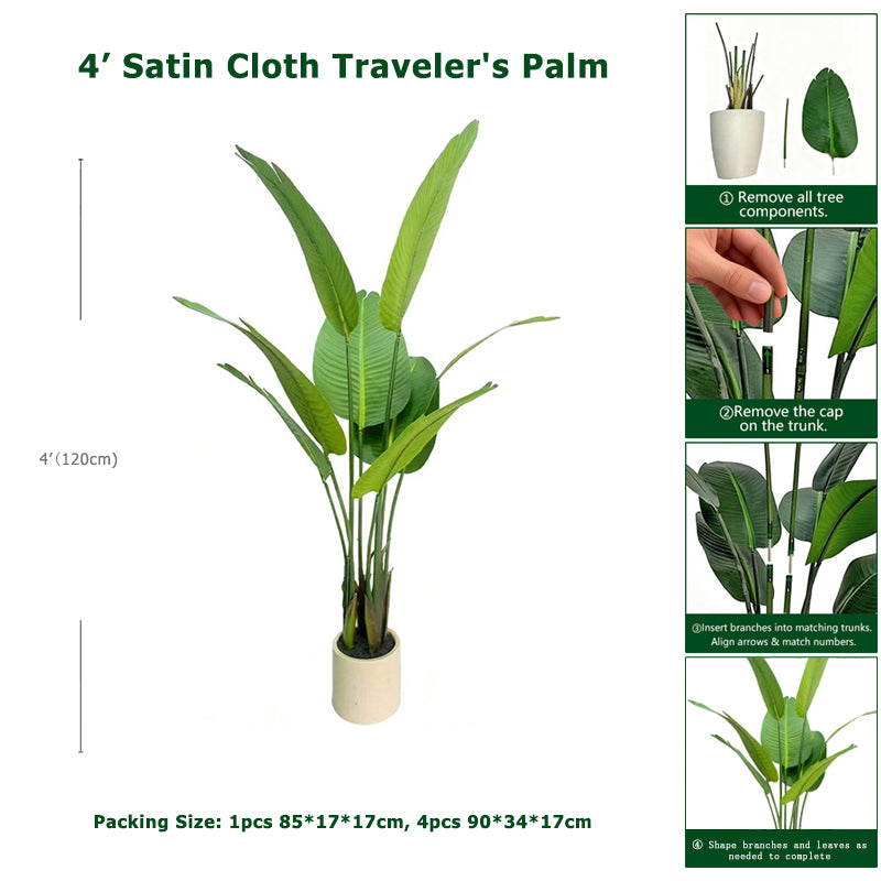 4' Satin Cloth Traveler's Palm