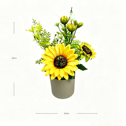 Mini Faux Sunflower