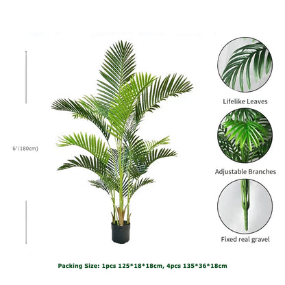 6' Faux Areca Palm Tree