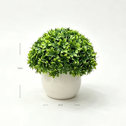 Mini Faux Boxwood Ball