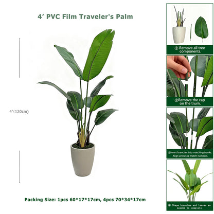 4' PVC Film Traveler's Palm