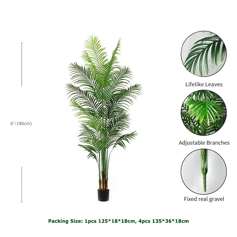 6' Faux Lady Palm Tree