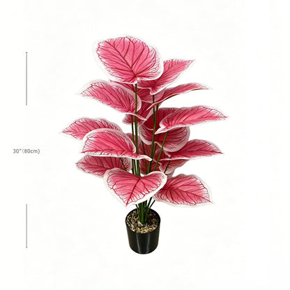 30" Faux Blush Pink Heart Caladium