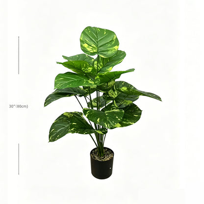 30" Faux Variegated Golden Pothos Plant