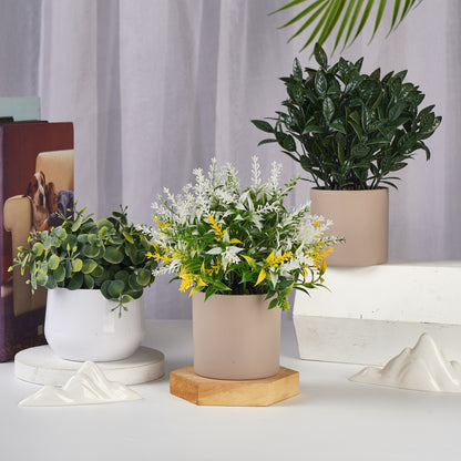 Mini Faux Eucalyptus Desk Decor