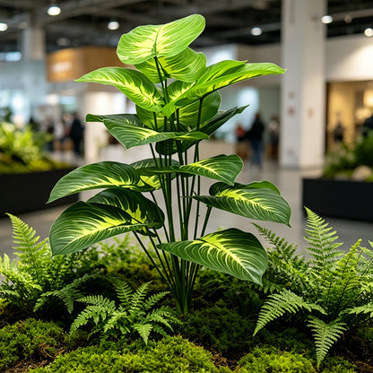 30" Faux Light Green Caladium