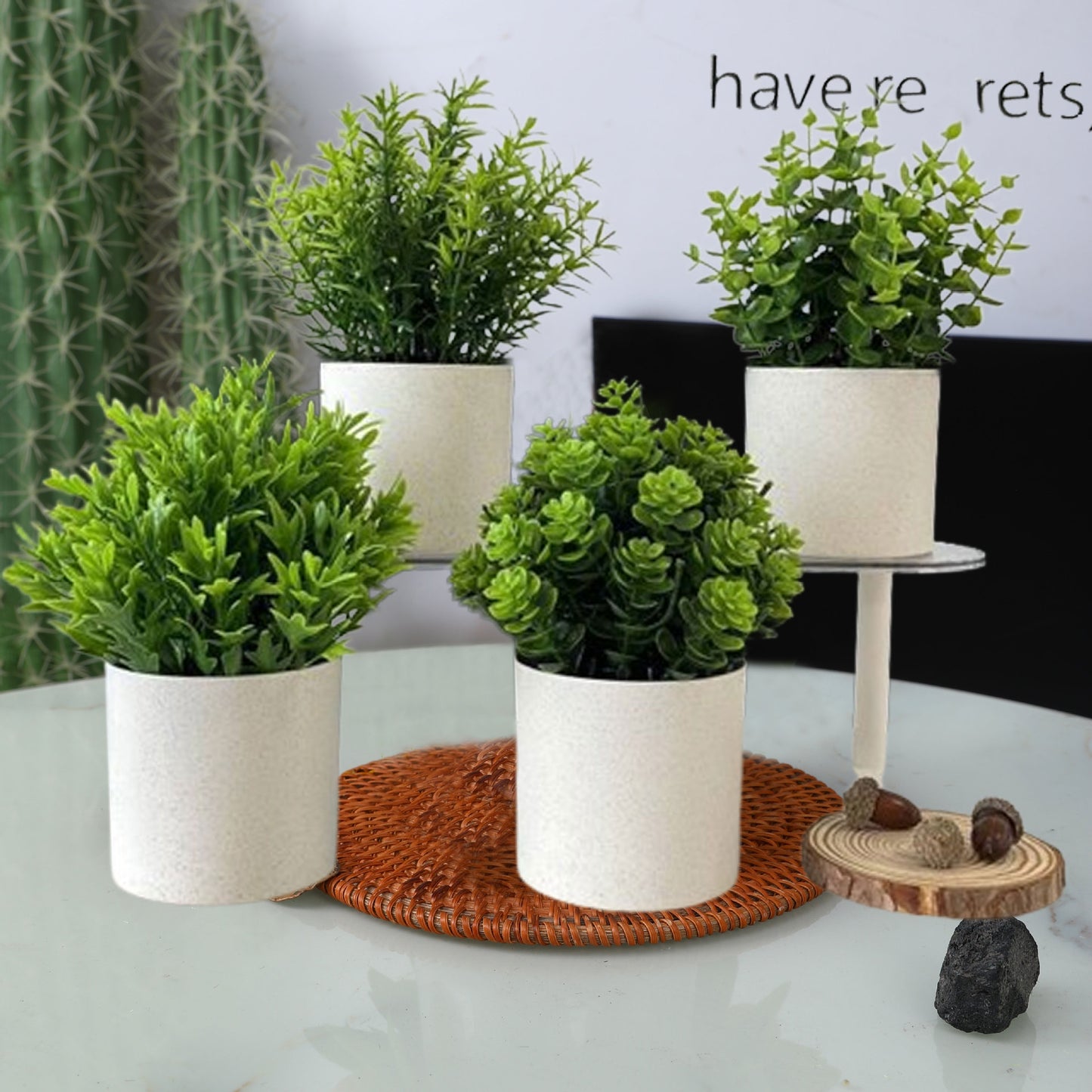 Faux Asparagus Fern Decor