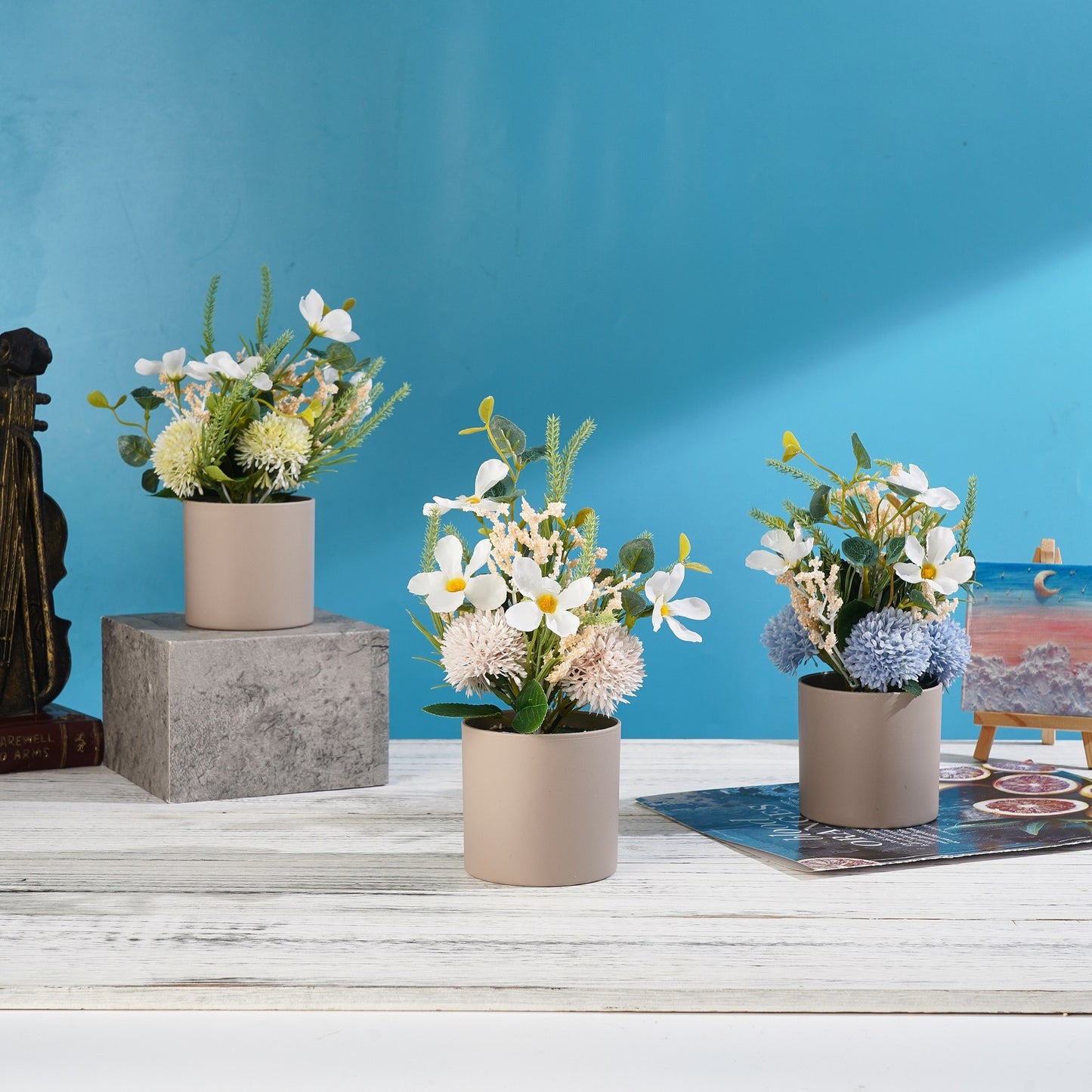 Mini Faux Floral Arrangement