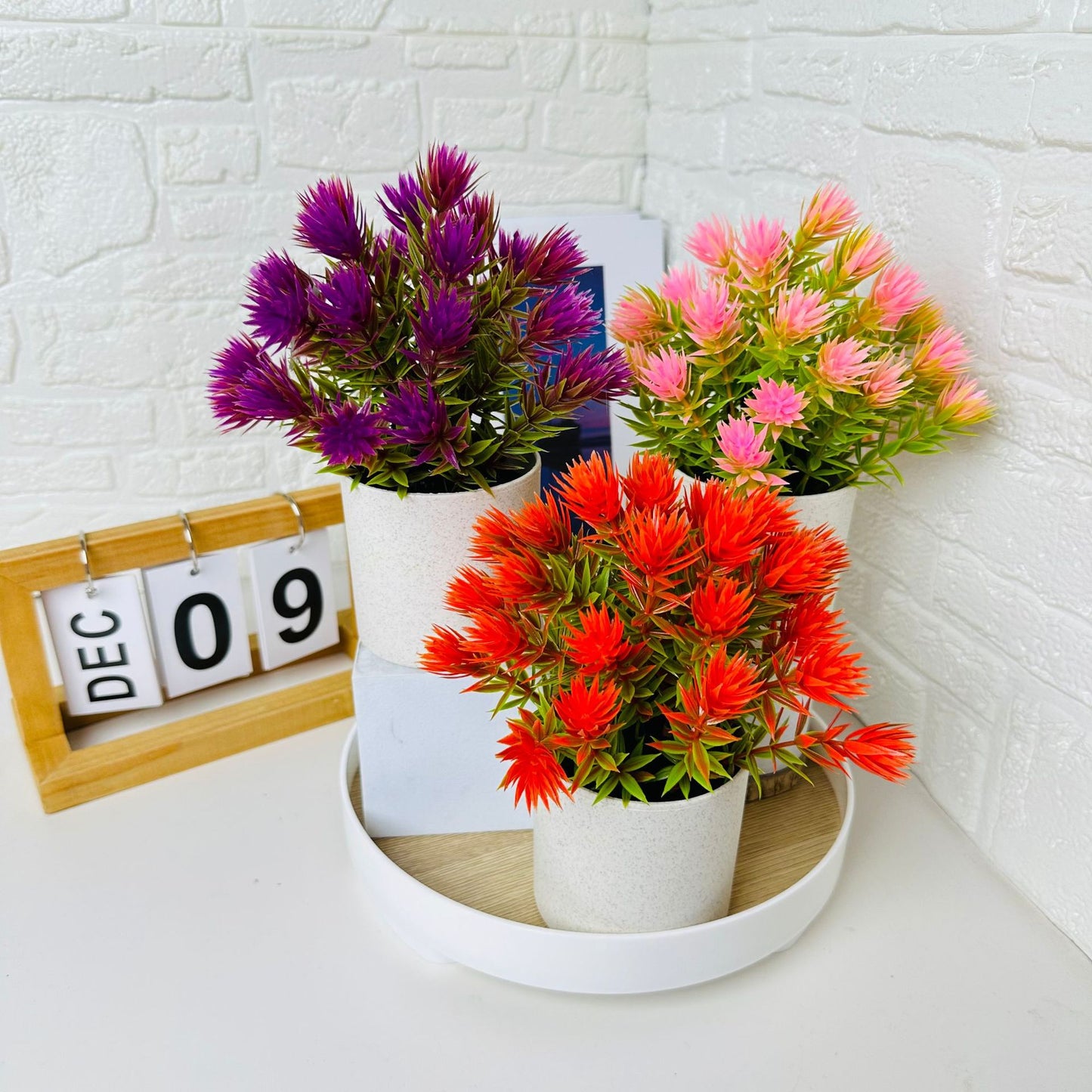 Mini Artificial Pine Cone Grass