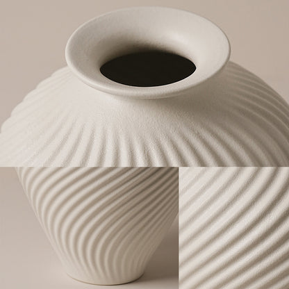 Ceramic Swirl Pattern Vase
