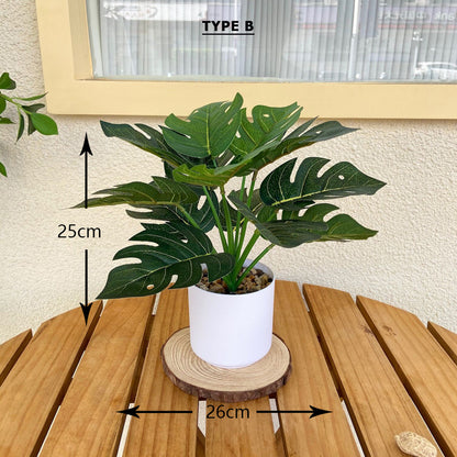 Tabletop Faux Monstera