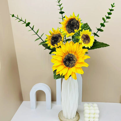 DIY Mini Faux Sunflower Decor