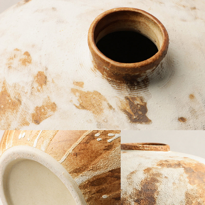 Simple White Full Moon Vase