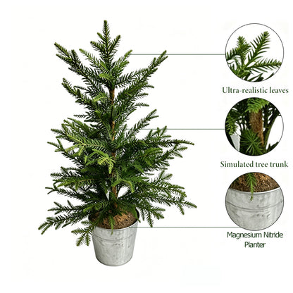 33" Faux Basic Mini Christmas Tree (No Snow Flocking)