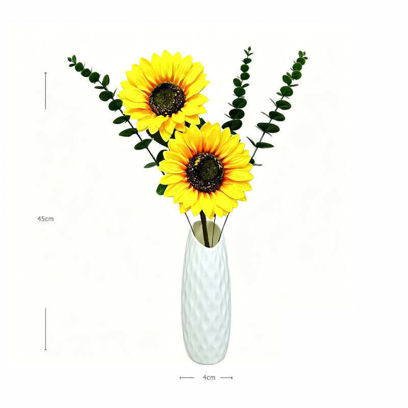 DIY Mini Faux Sunflower Decor