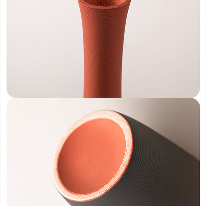 Brushed Gradient Tall Neck Vase