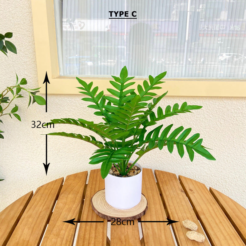 Tabletop Faux Monstera