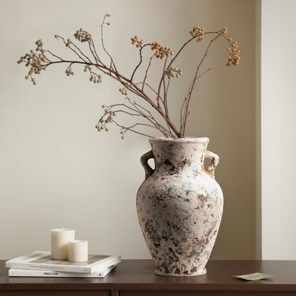 Misty Blue and White Vase