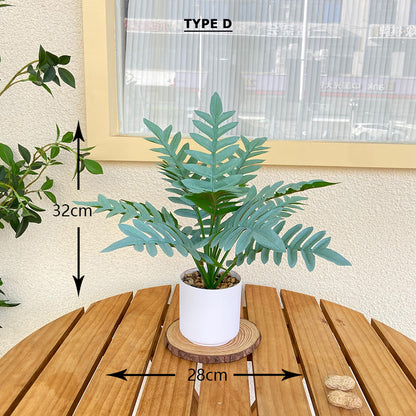 Tabletop Faux Monstera