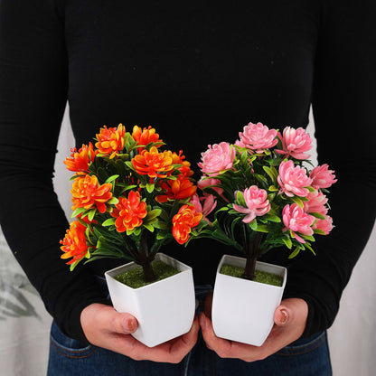 Mini Faux Potted Camellia